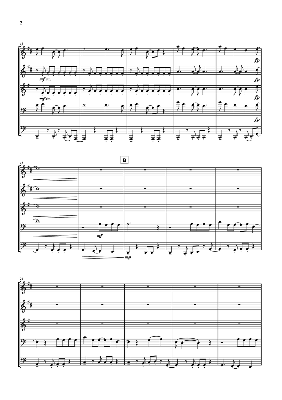 Blinding Lights Blinding Lights Brass Ensemble scores gallery preview page 2