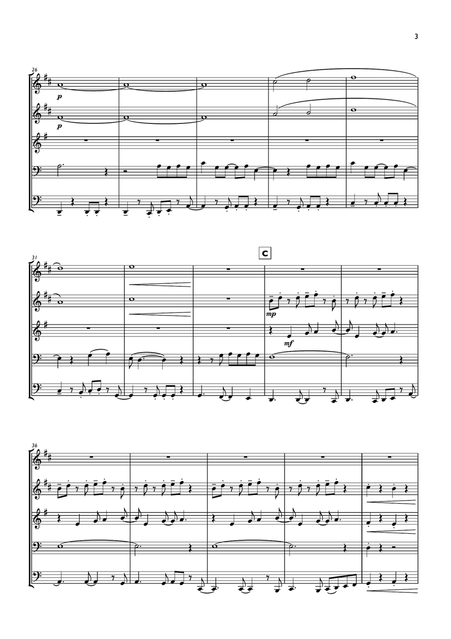 Blinding Lights Blinding Lights Brass Ensemble scores gallery preview page 3