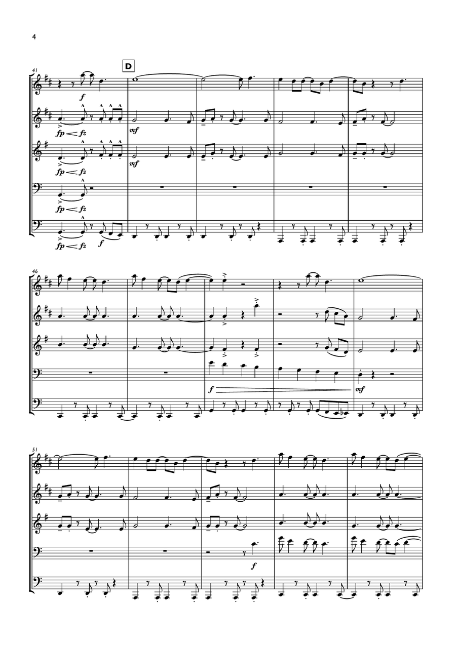 Blinding Lights Blinding Lights Brass Ensemble scores gallery preview page 4