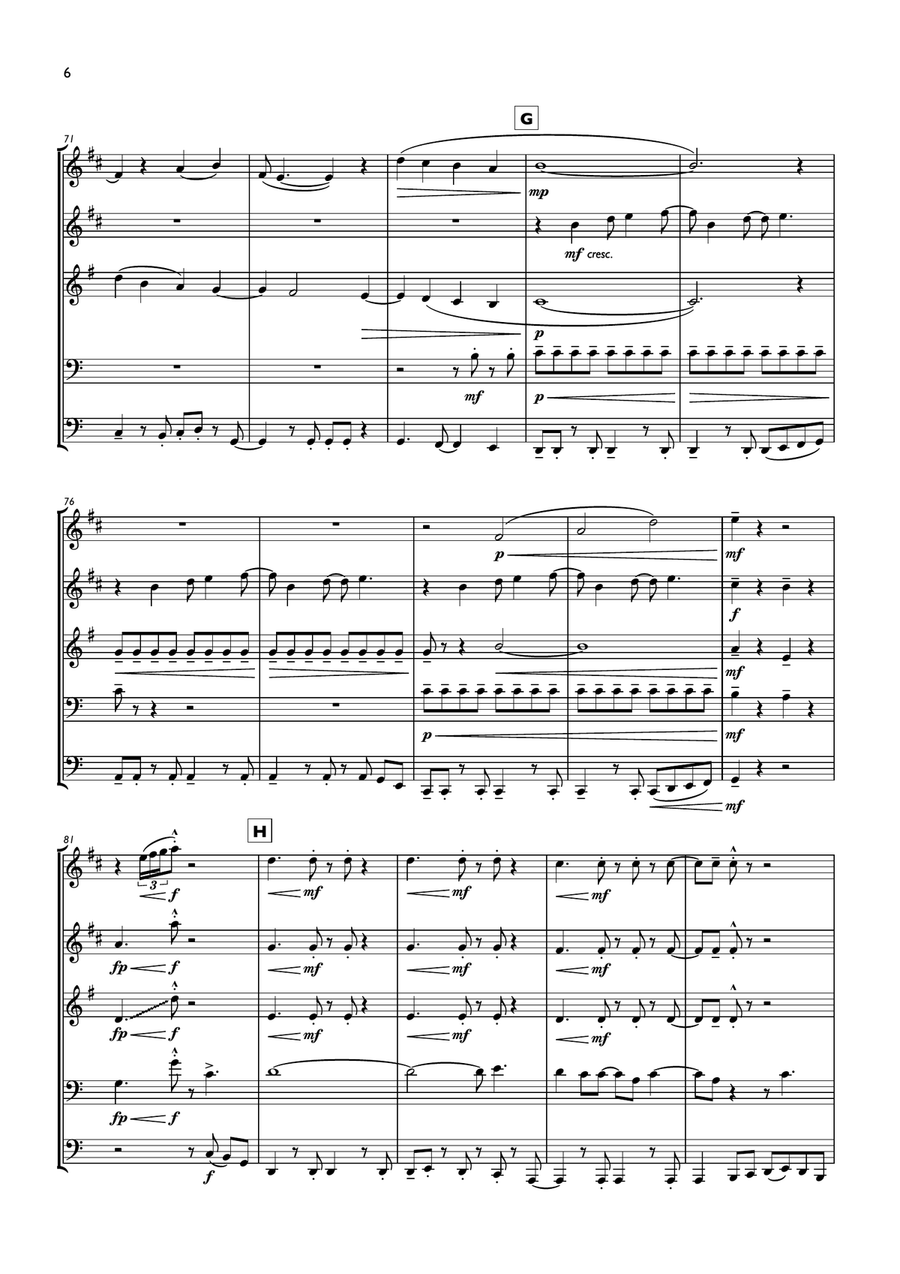 Blinding Lights Blinding Lights Brass Ensemble scores gallery preview page 6