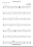 Scarborough Fair for Fingerstyle Guitar Tab