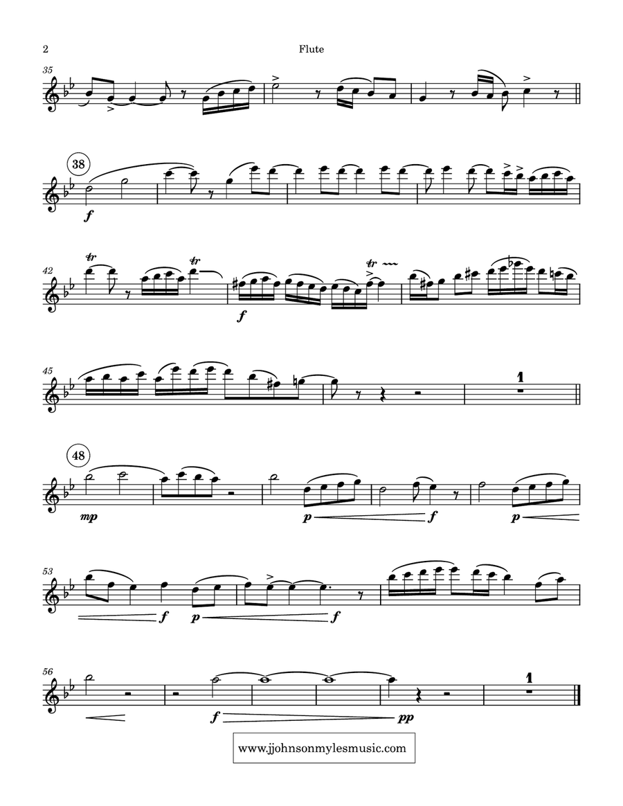 Inner Breath for Flute and Piano Woodwind Duet scores gallery preview page 2