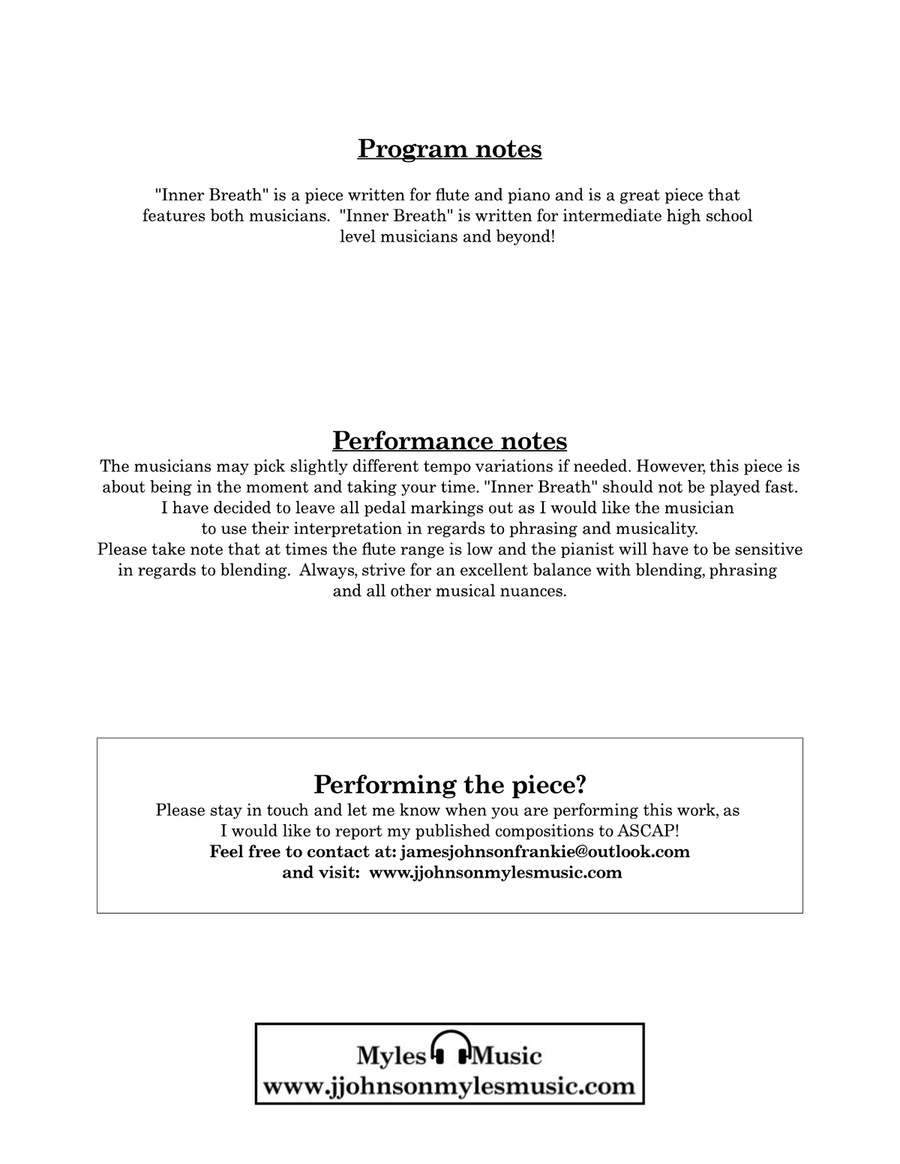 Inner Breath for Flute and Piano Woodwind Duet scores gallery preview page 4
