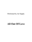All Out Of Love