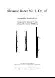 Slavonic Dance No. 1 Op. 46 arranged for Woodwind Trio mini preview