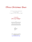 Three Christmas Duos for Flute and Alto Flute