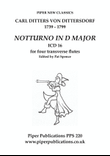 DITTERSDORF NOTTURNO IN D MAJOR FOR 4 TRANSVERSE FLUTES