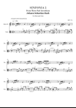 J.S. Bach - SINFONIA #5 - Arranged for Horn and Viola