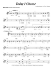Today I Choose (Leadsheet)