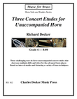 Three Concert Etudes for Solo Horn mini preview