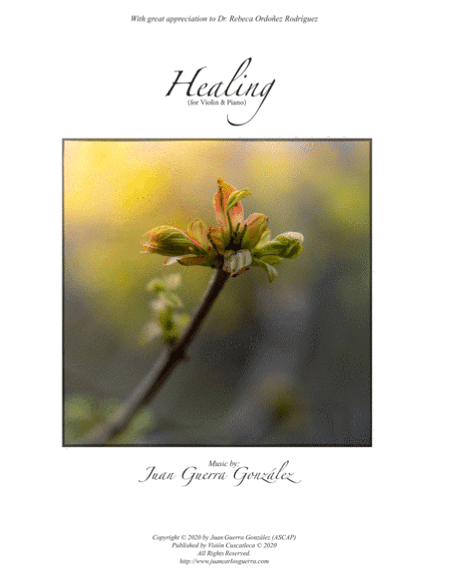 Healing (first movement) Violin scores gallery preview page 1