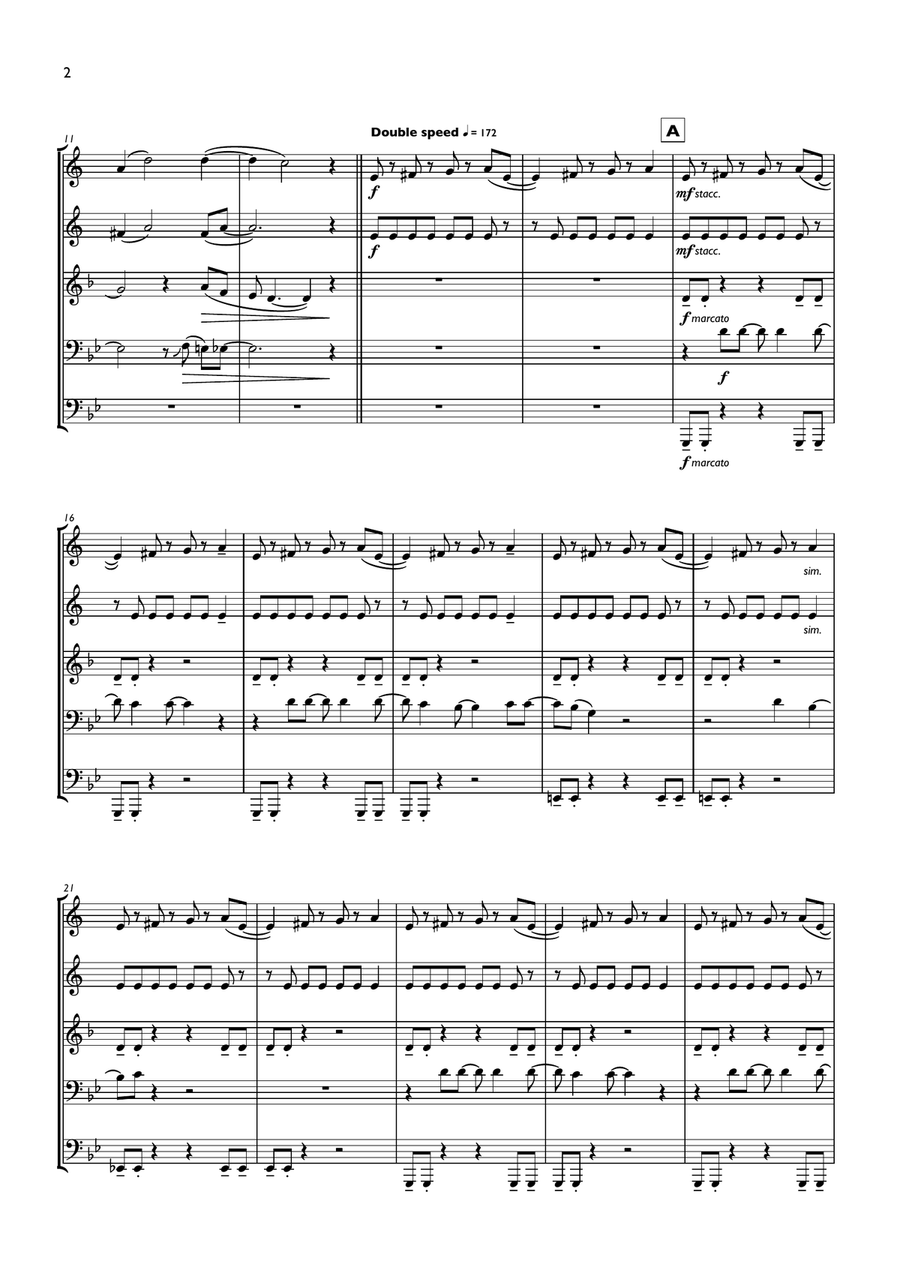 The Pretender The Pretender Brass Ensemble scores gallery preview page 2
