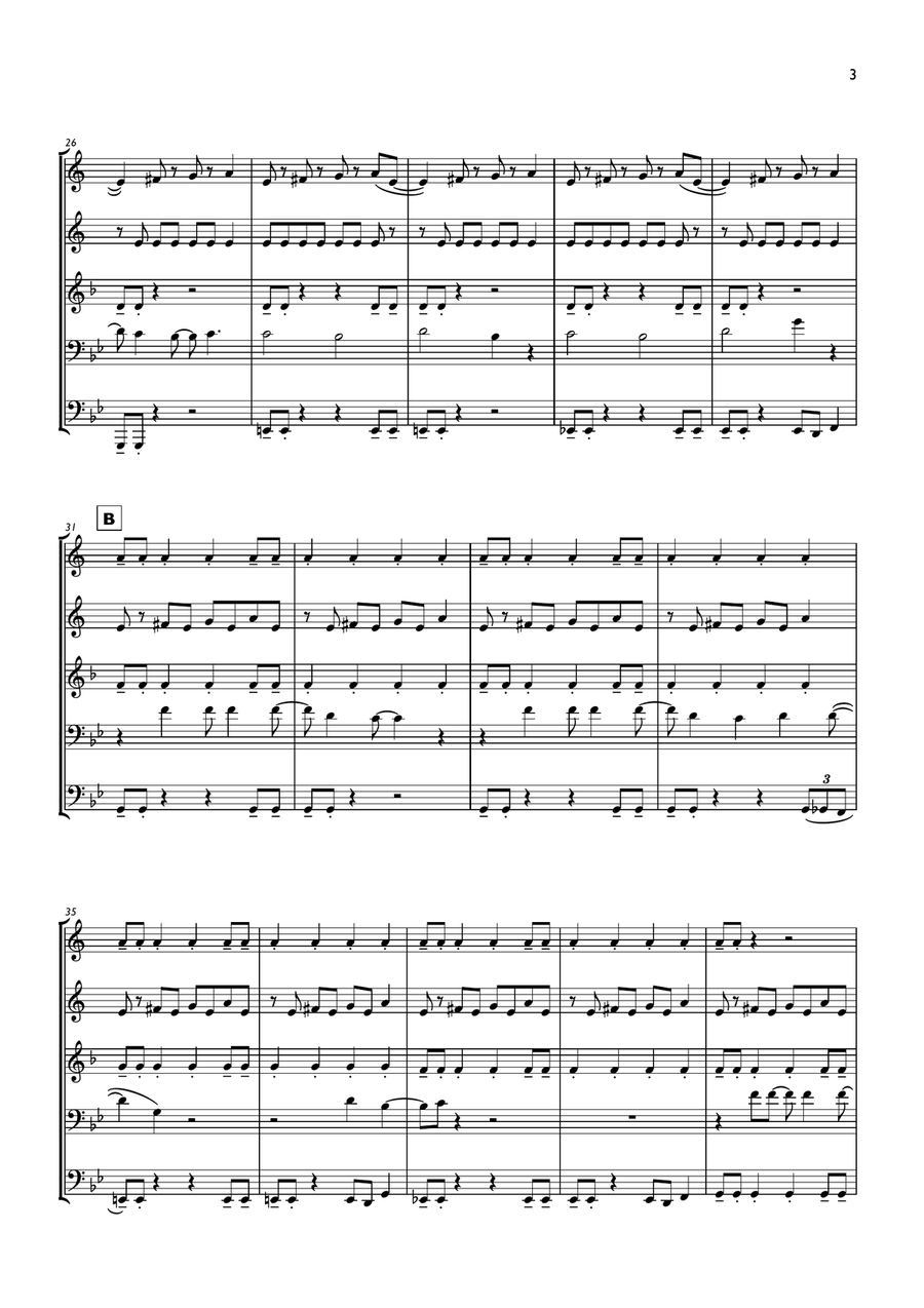 The Pretender The Pretender Brass Ensemble scores gallery preview page 3