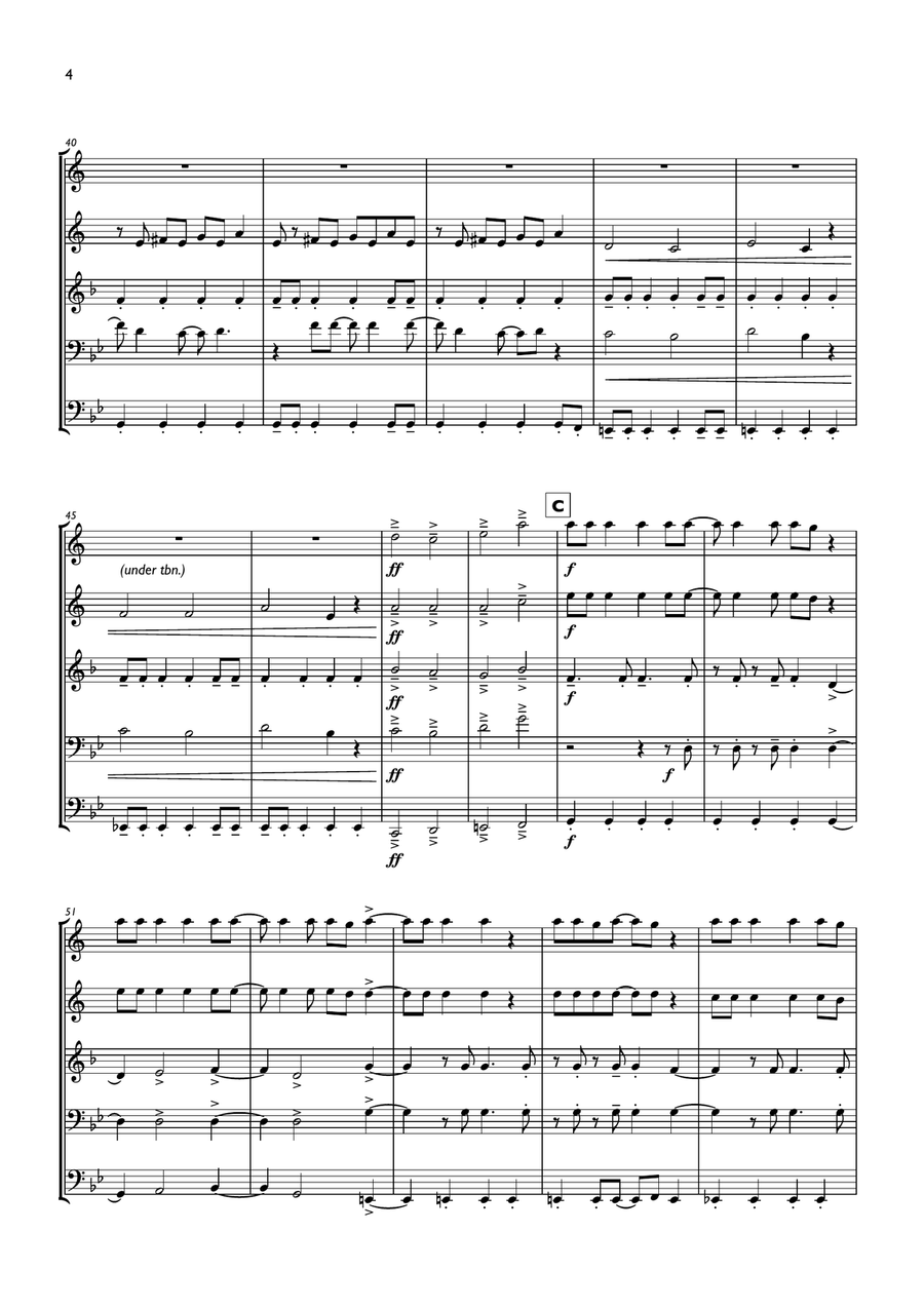 The Pretender The Pretender Brass Ensemble scores gallery preview page 4