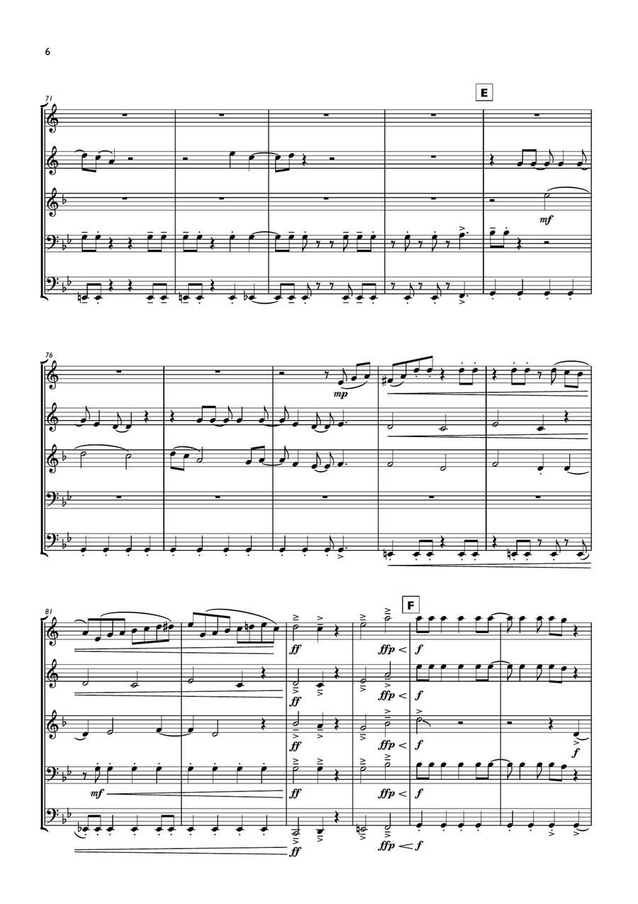 The Pretender The Pretender Brass Ensemble scores gallery preview page 6