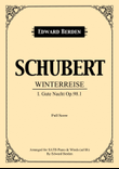 Schubert, Gute Nacht from Winterreise. Arranged for SATB and Piano with Wind-Instruments ad lib. Sco