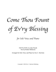 Come Thou Fount of Ev'ry Blessing