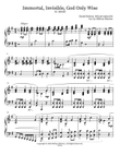 Immortal, Invisible, God Only Wise ~ Piano Solo Hymn Arrangement mini preview