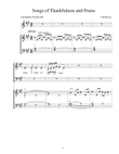 Songs of Thankfulness and Praise