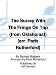 The Surrey With The Fringe On Top (from Oklahoma!) (arr. Paris Rutherford)
