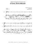 O Come, Divine Messiah (Duet for Soprano and Alto Saxophone) mini preview