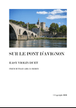 Sur le pont d'Avignon (Easy violin duet)