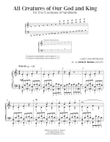 All Creatures of Our God and King (5-octaves Handbells) (REPRODUCIBLE)