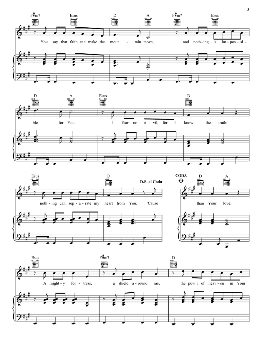 No Weapon No Weapon Piano, Vocal, Guitar scores gallery preview page 3