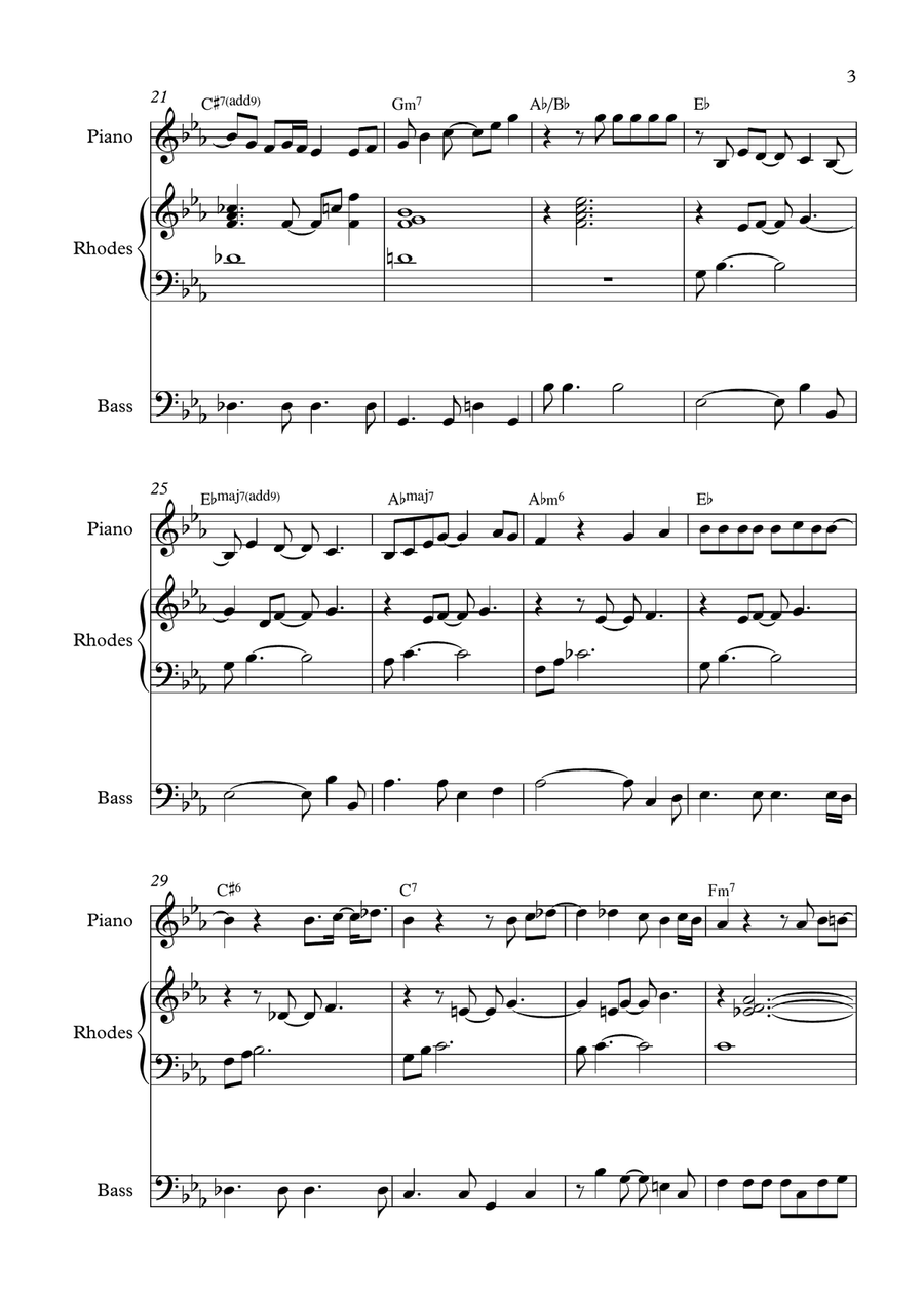 How Deep Is Your Love from the Motion Picture SATURDAY NIGHT FEVER - Score Only Small Ensemble scores gallery preview page 3