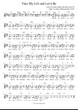 Take My Life and Let It Be (key of D) - melody by Christy Kalfas