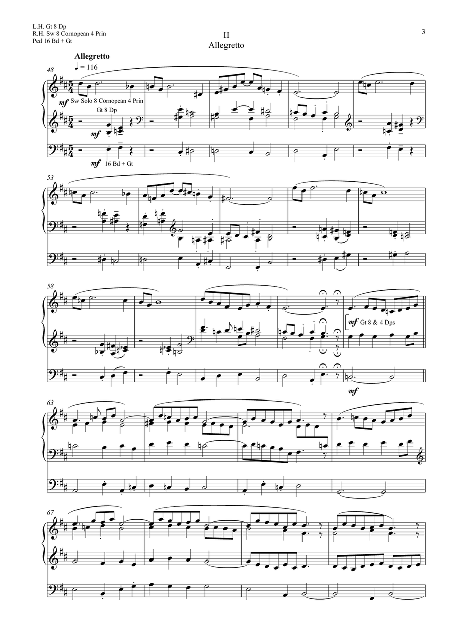 Suite No 1 for Organ Suite No 1 for Organ Organ Solo scores gallery preview page 3