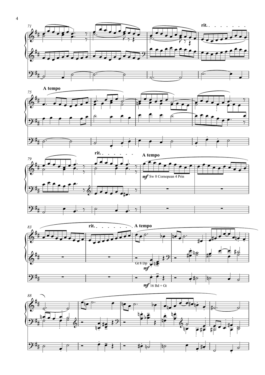 Suite No 1 for Organ Suite No 1 for Organ Organ Solo scores gallery preview page 4