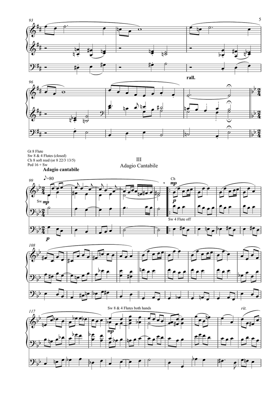 Suite No 1 for Organ Suite No 1 for Organ Organ Solo scores gallery preview page 5