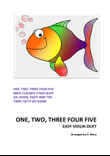 One two three four five, once I caught a fish alive (easy violin duet)