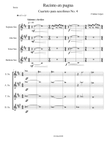 Recinto en pugna For sax quartet