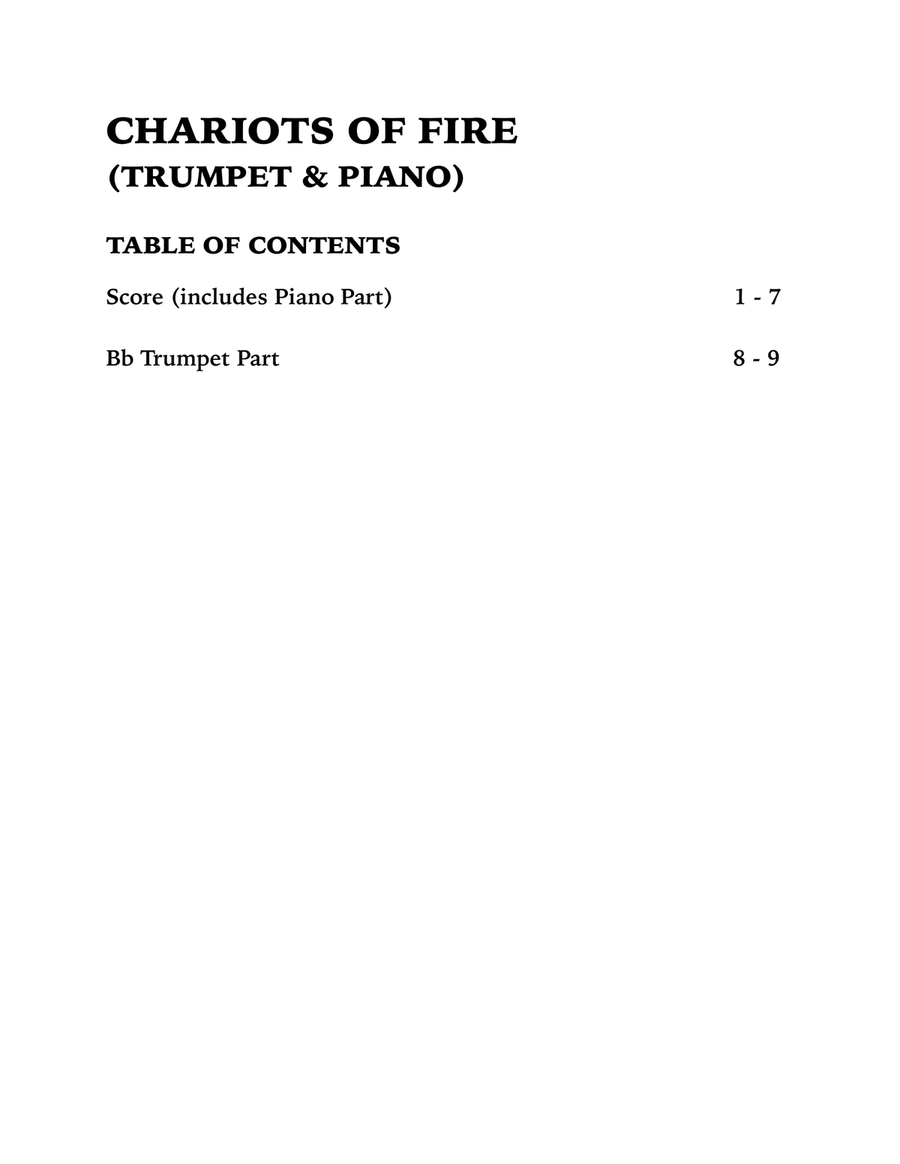 Chariots Of Fire from the Feature Film CHARIOTS OF FIRE Trumpet Solo scores gallery preview page 4