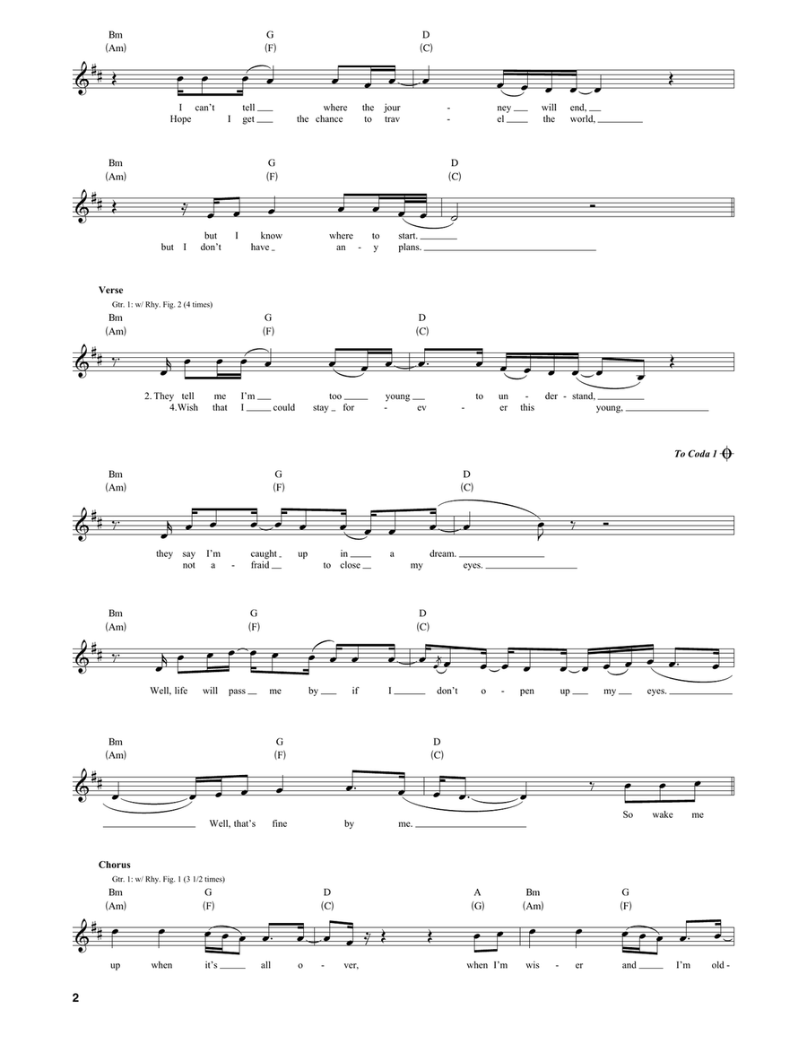 Wake Me Up Wake Me Up Acoustic Guitar scores gallery preview page 2