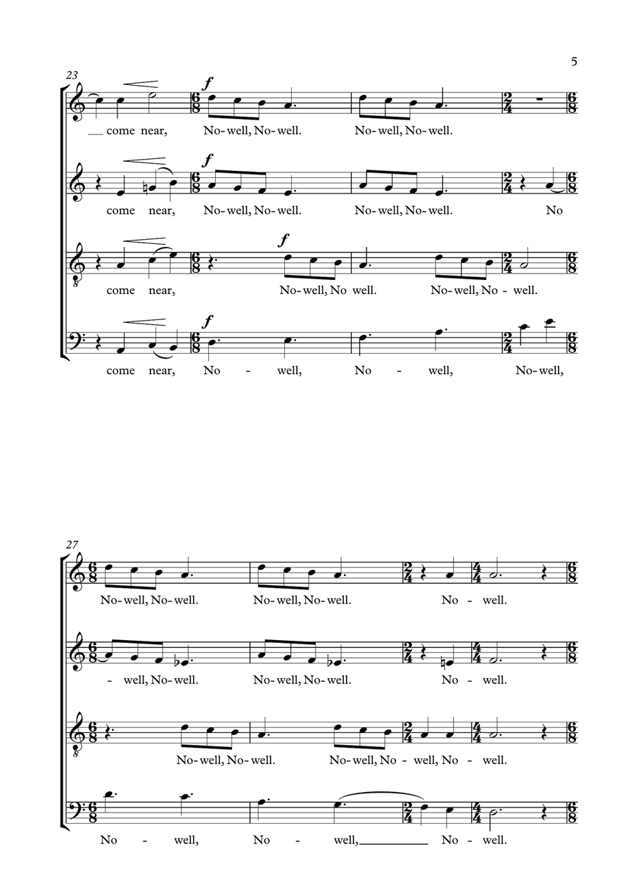Sir Christemas Sir Christemas 4-Part scores gallery preview page 5