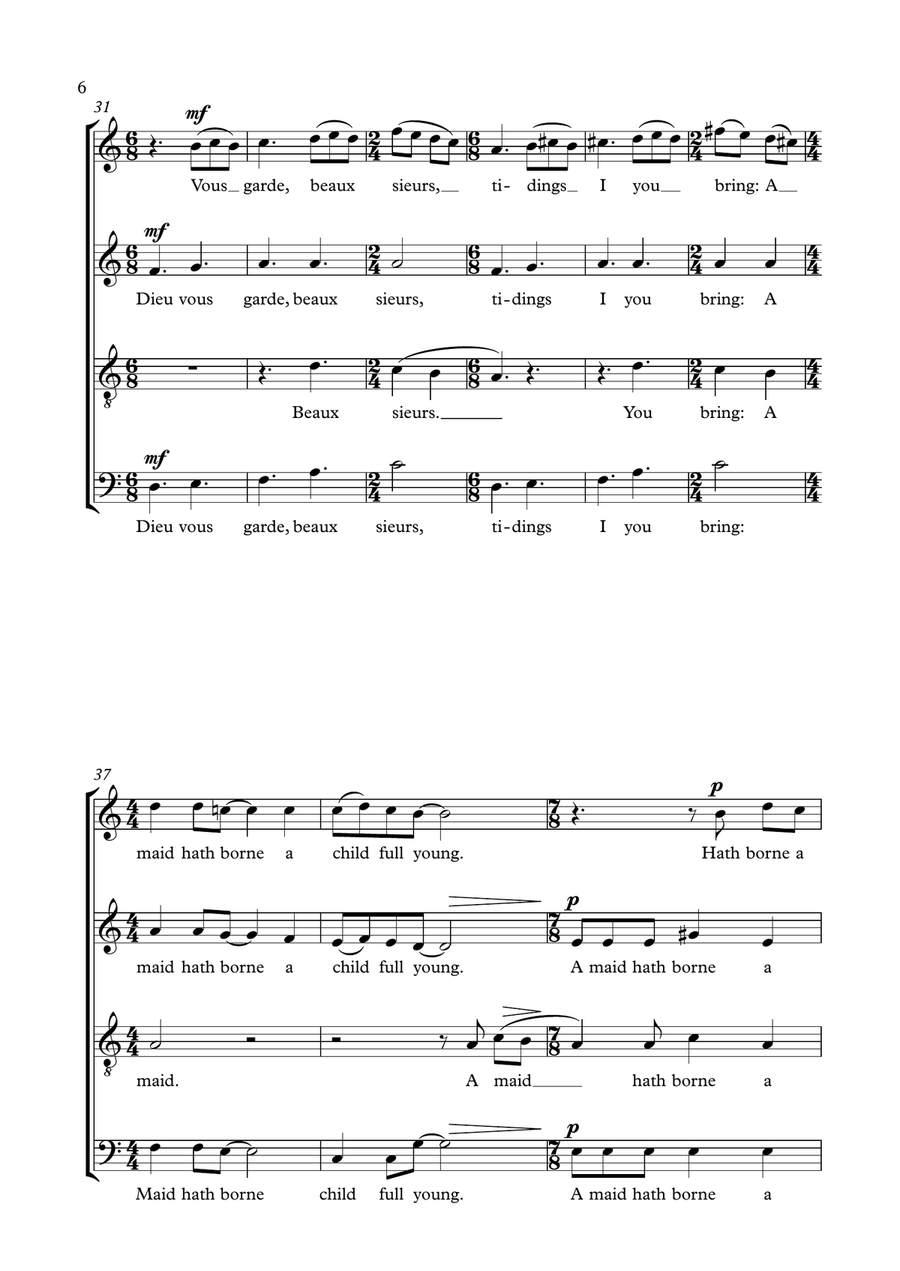 Sir Christemas Sir Christemas 4-Part scores gallery preview page 6