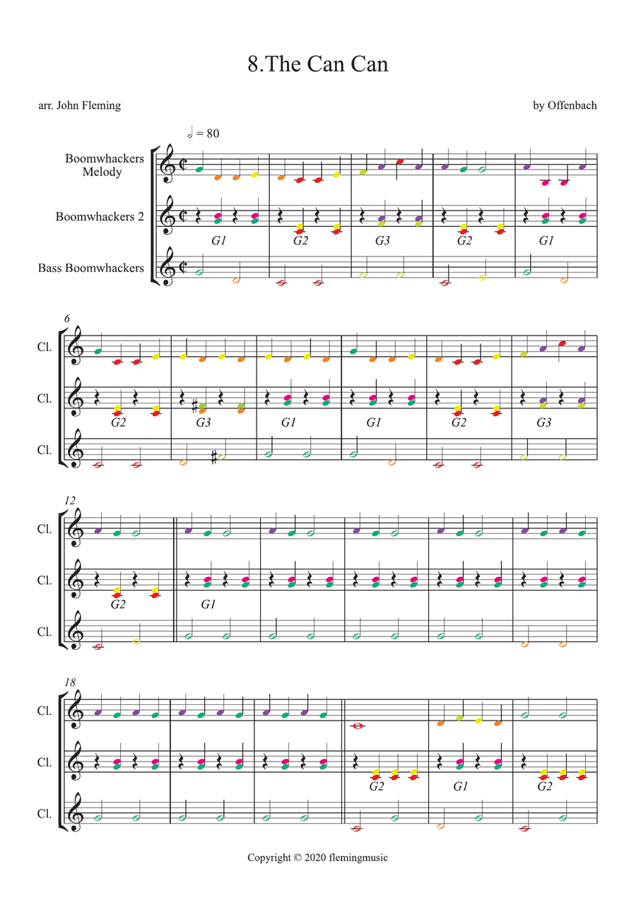 The Can Can (for Boomwhackers) Part scores gallery preview page 2