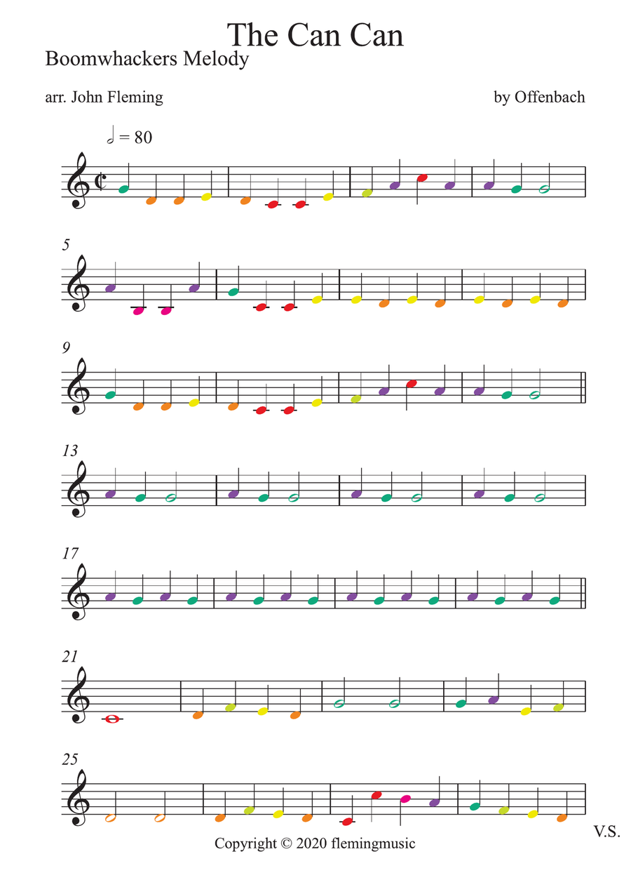The Can Can (for Boomwhackers) Part scores gallery preview page 5