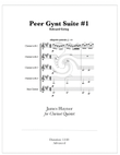 Peer Gynt Suite #1 for Clarinet Quintet