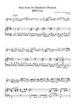 Bach-Pokhanovski Aria from St. Matthew's Passions arranged for violin and piano