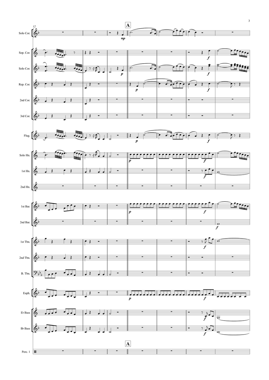 Laudamus Te by Wolfgang Amadeus Mozart Brass Band - Digital Sheet Music page 3