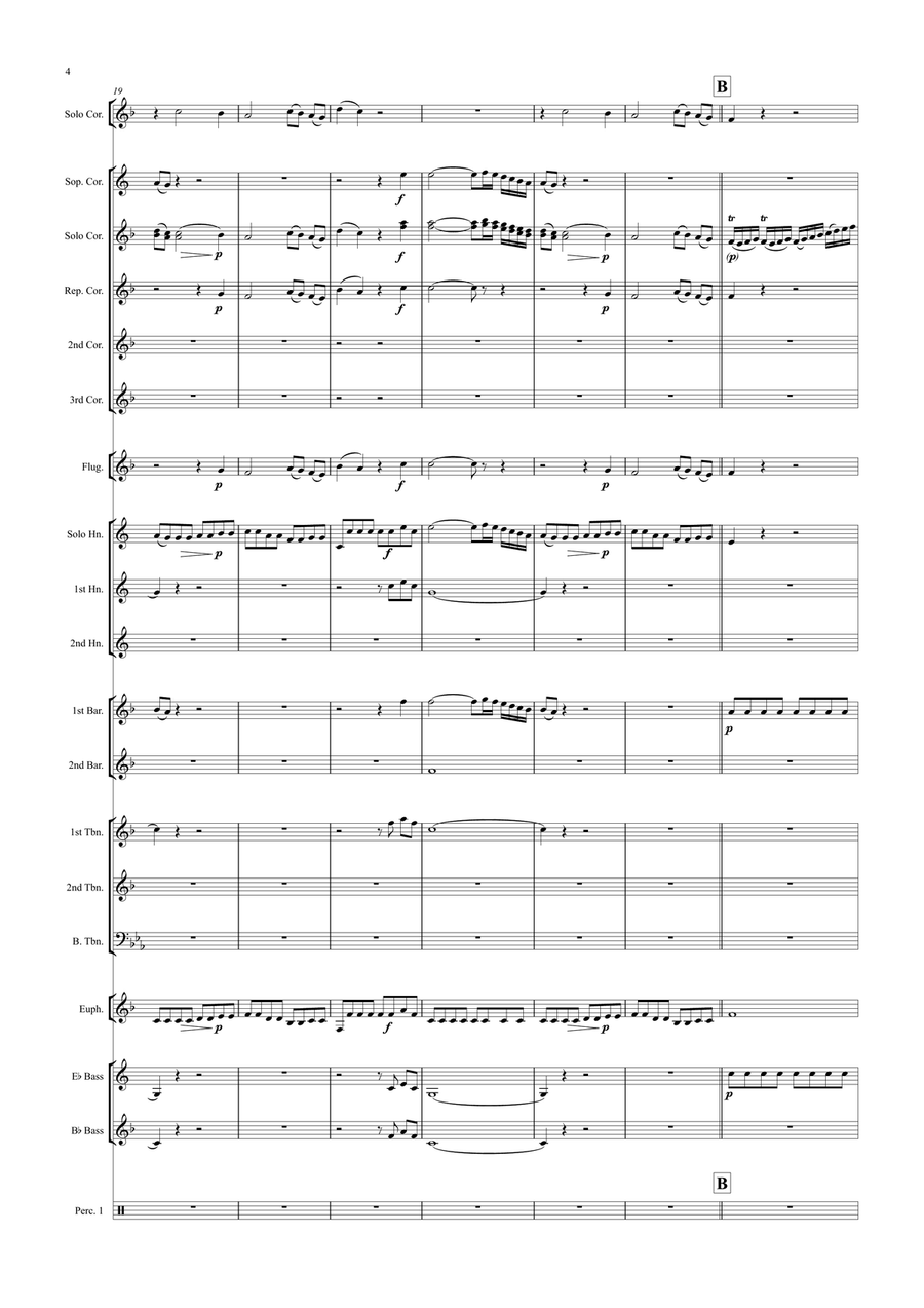 Laudamus Te by Wolfgang Amadeus Mozart Brass Band - Digital Sheet Music page 4