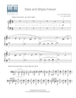 Stars and Stripes Forever (Elementary Piano Duet)