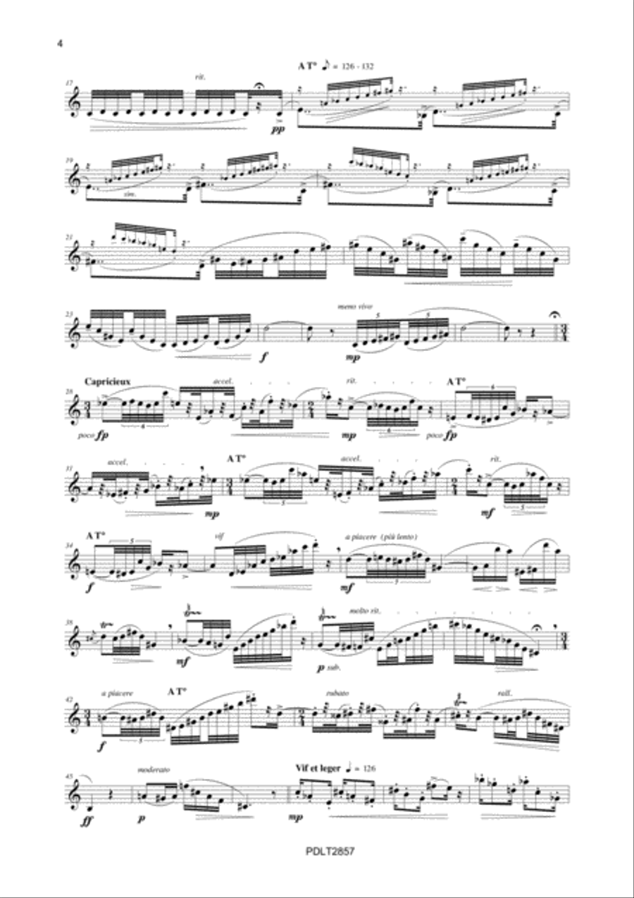 Six etudes pour hautbois solo - E-score English Horn scores gallery preview page 4