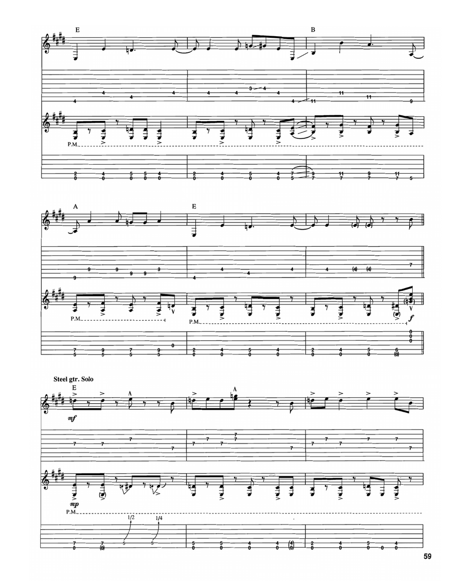 Hillbilly From Outerspace Electric Guitar scores gallery preview page 5