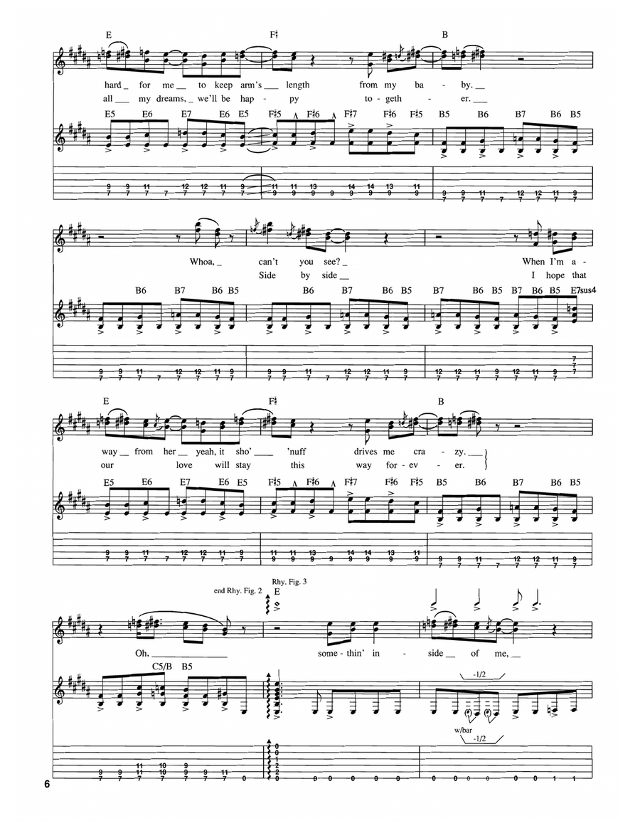 Hard To Be Electric Guitar scores gallery preview page 3