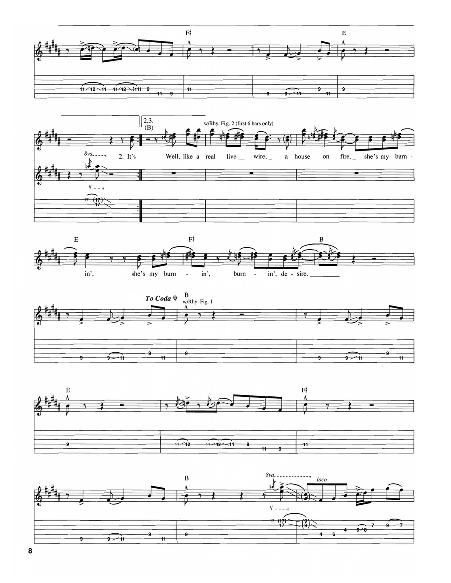 Hard To Be Electric Guitar scores gallery preview page 5